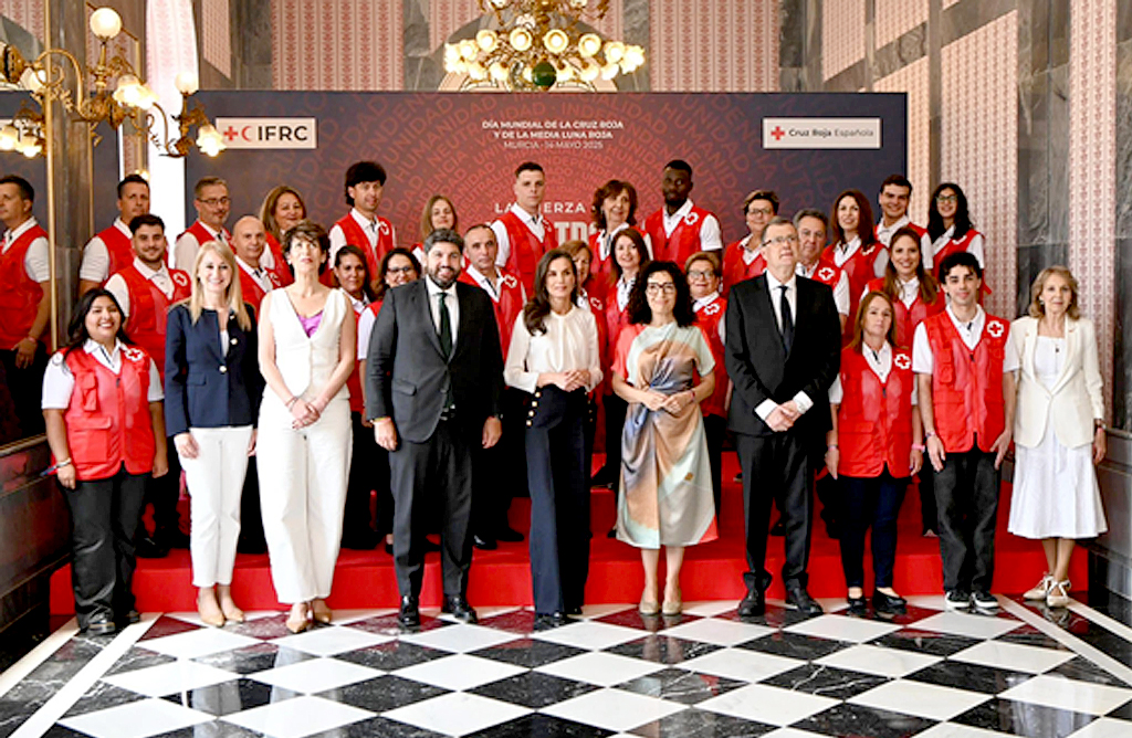 El Da Mundial de la Cruz Roja cont con la presencia de la Reina Letizia en Murcia